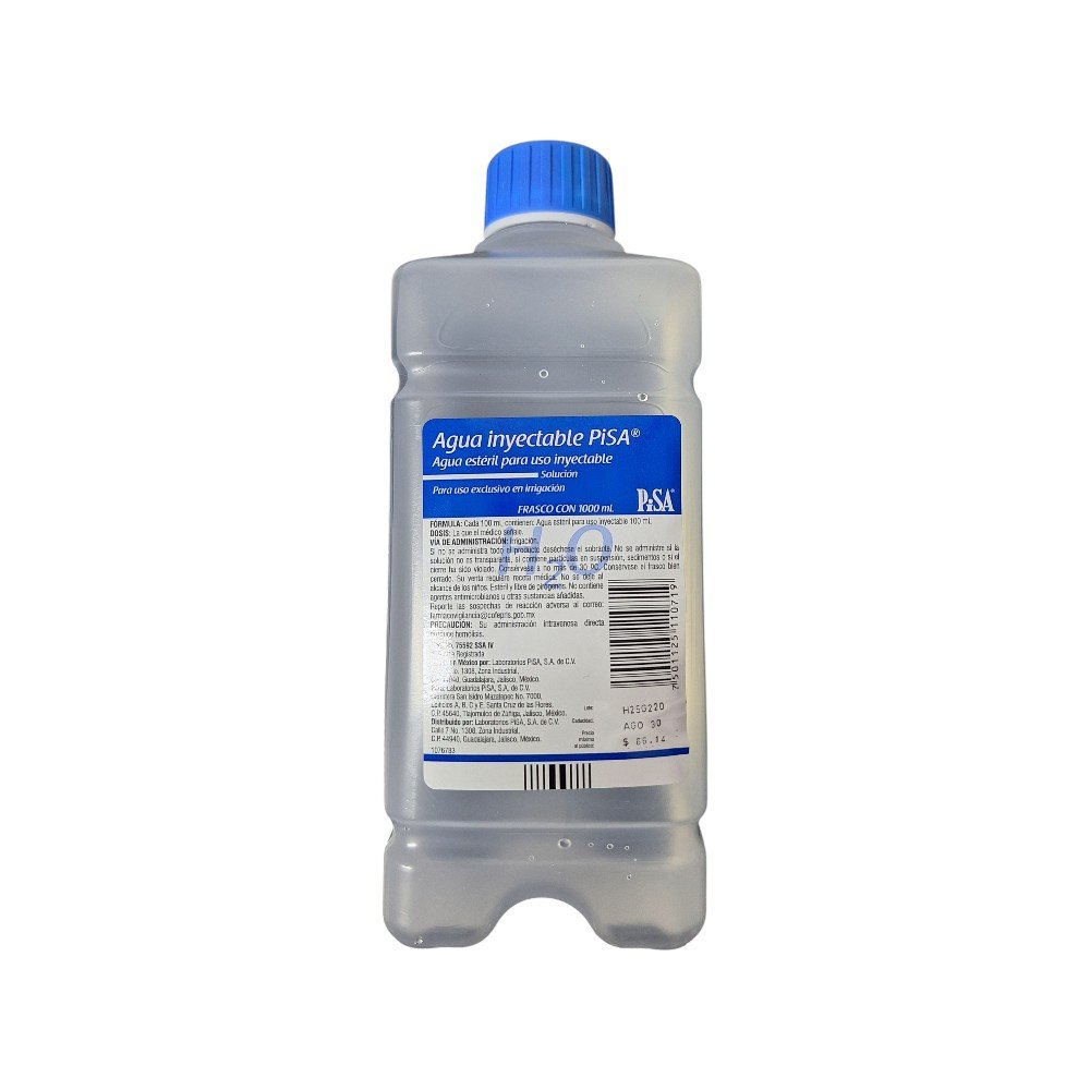 AGUA INYECTABLE 1000 ML