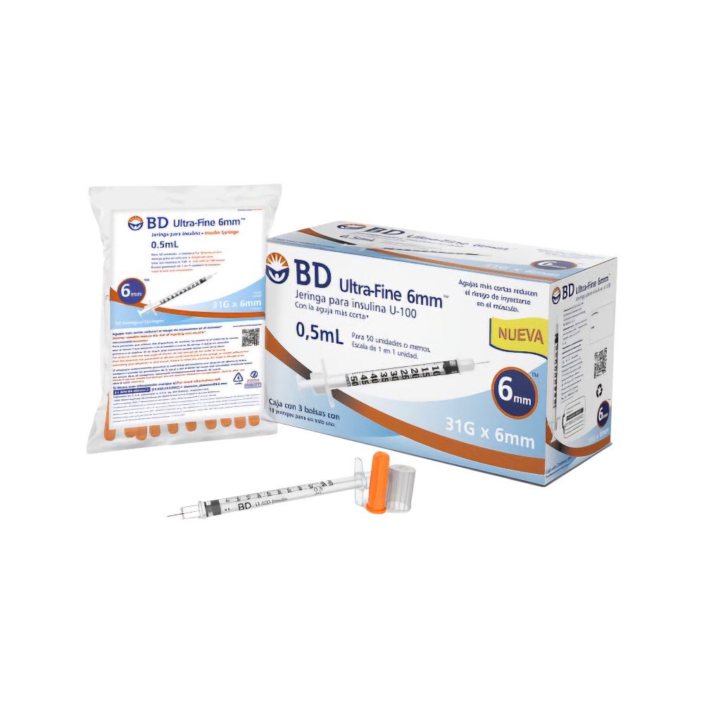 BD ULTRA FINE 5 ML 30 PIEZAS