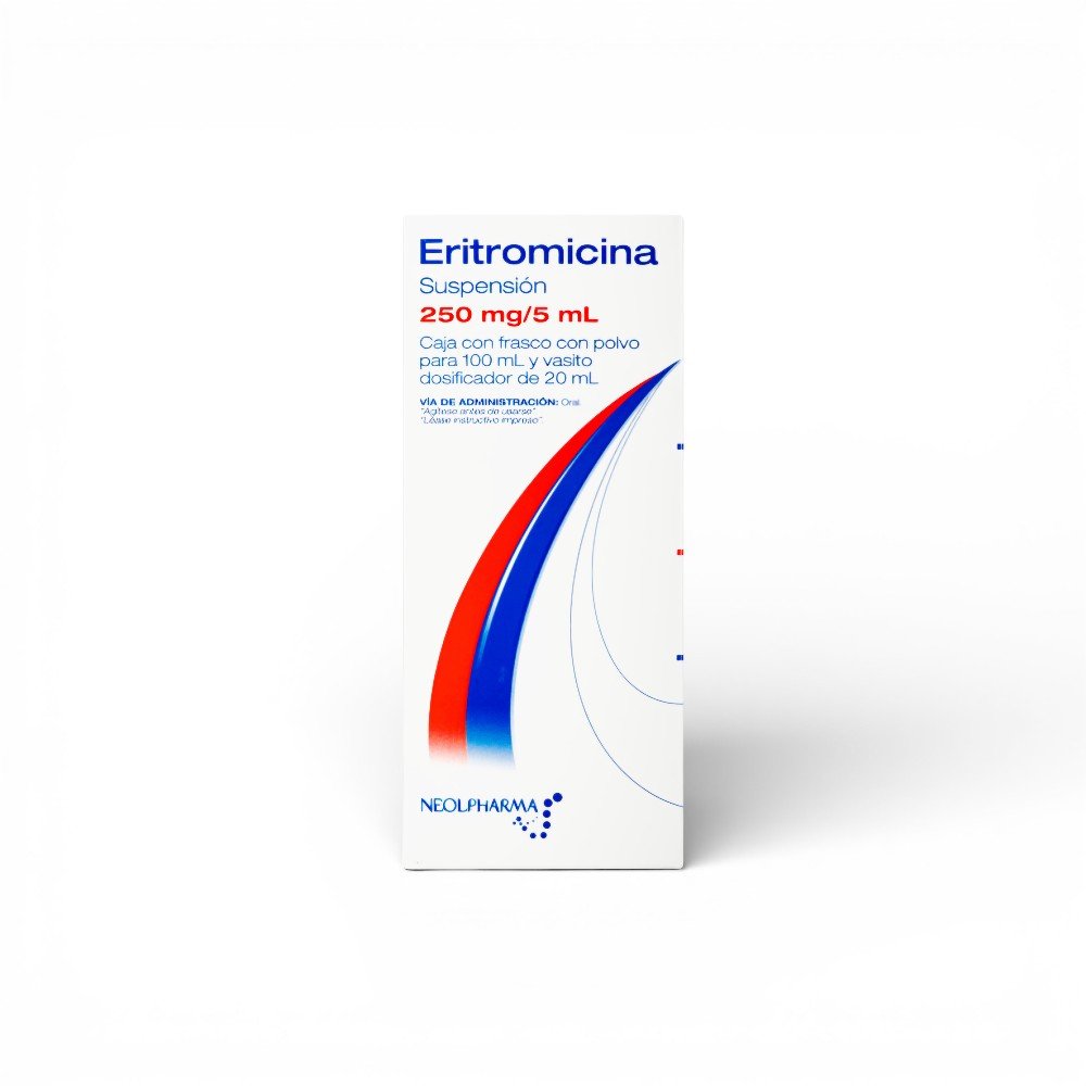 Eritromicina Suspensión 250 mg/ 5 mL