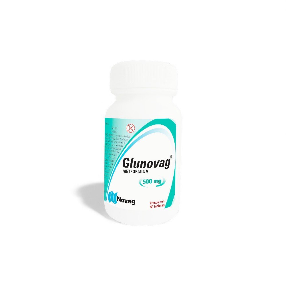 Glunovag 500 mg 60 Tabletas