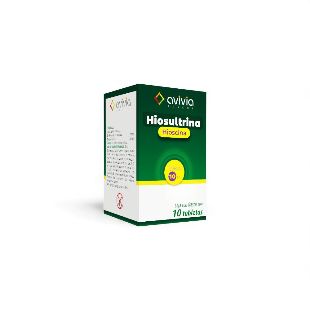 Hiosultrina 10 mg 10 Tabletas
