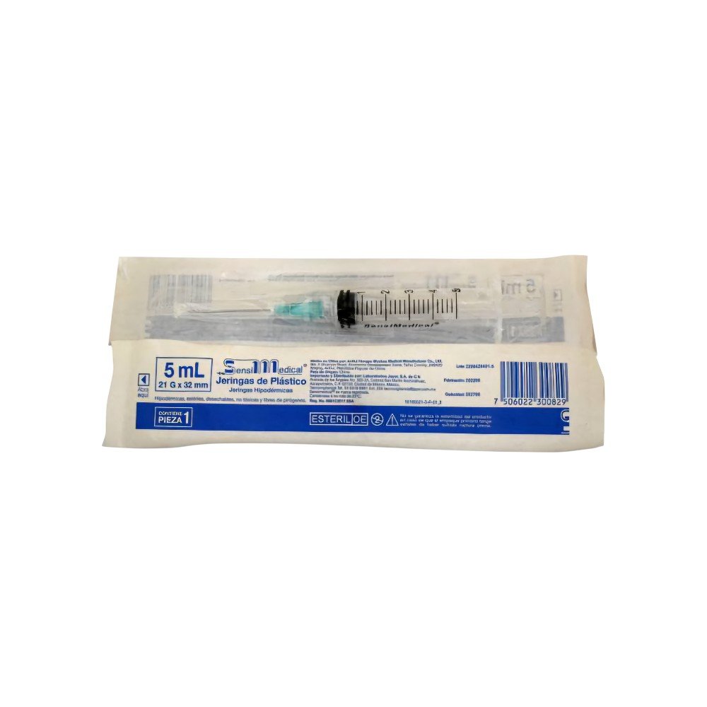 JERINGA VERDE 5ML 21GX 32MM
