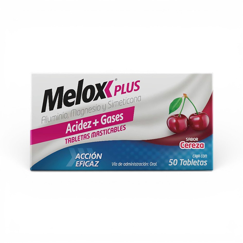 Melox Plus Cereza Tabletas Masticables