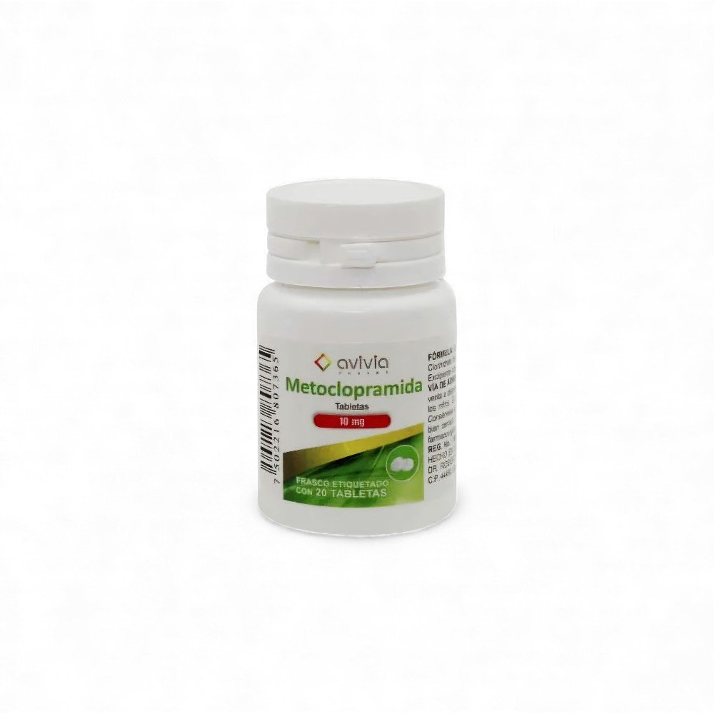 Metoclopramida 10 mg 20 Tabletas