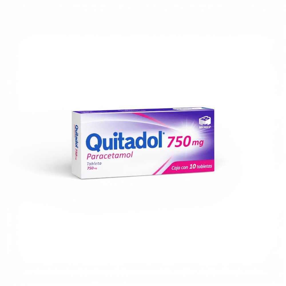 Quitadol 750 mg 10 tabletas