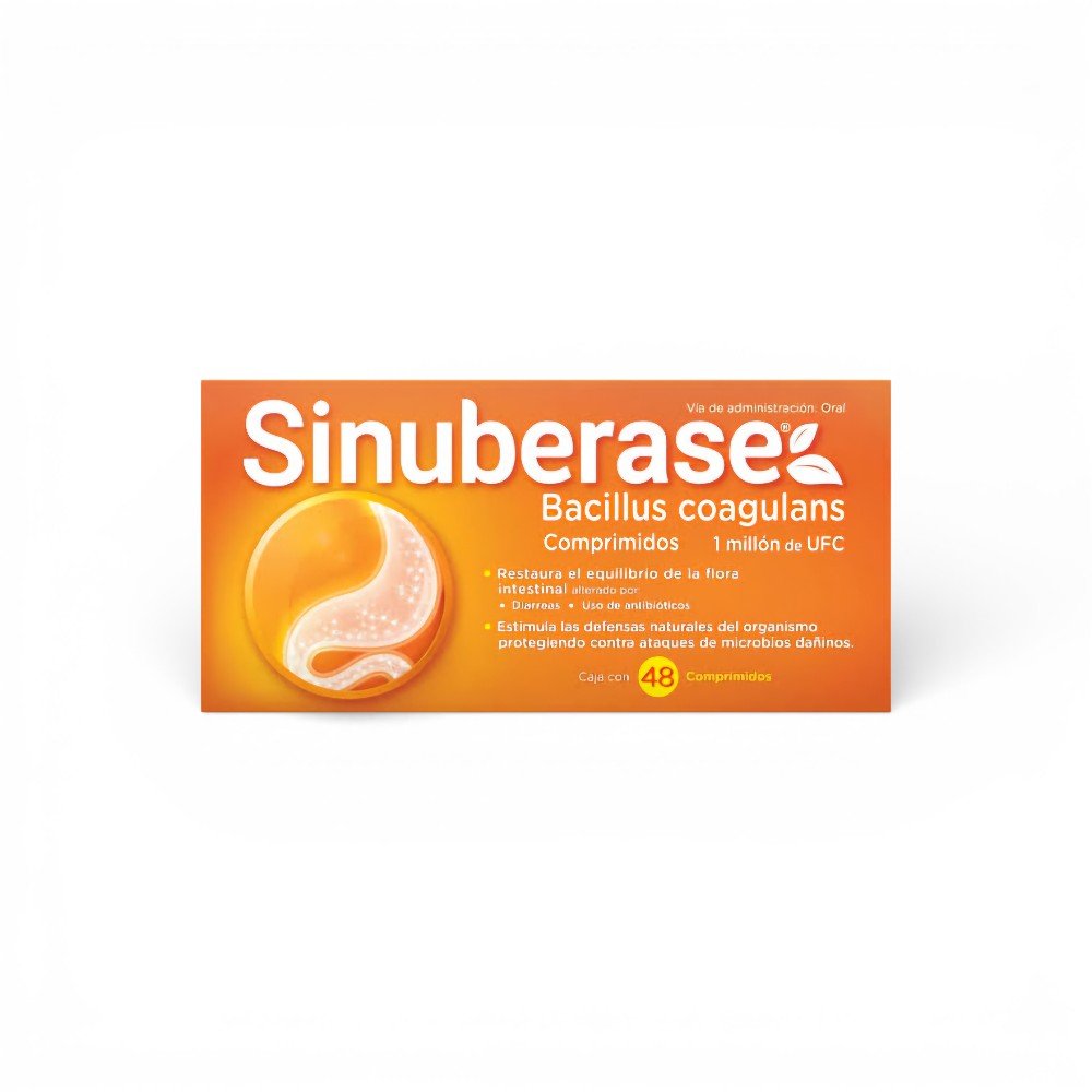 Sinuberase 48 comprimidos